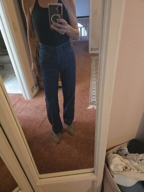 rag & bone Relaxed High-Waist Dark Indigo Jeans